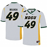 North Dakota State Bison 49 Nick Deluca White College Football Jersey Dzhi,baseball caps,new era cap wholesale,wholesale hats